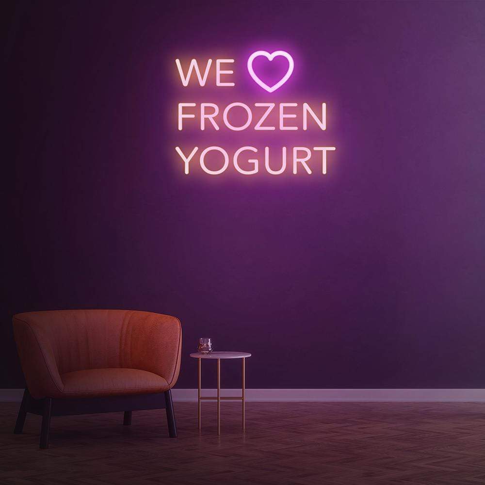 We Love Frozen Yogurt - LED Neon Sign