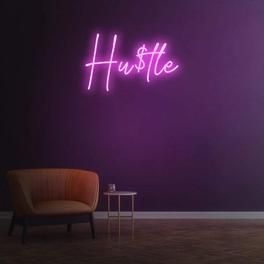 Hu$tle Neon Sign